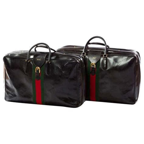 gucci leren|Gucci leather suitcase.